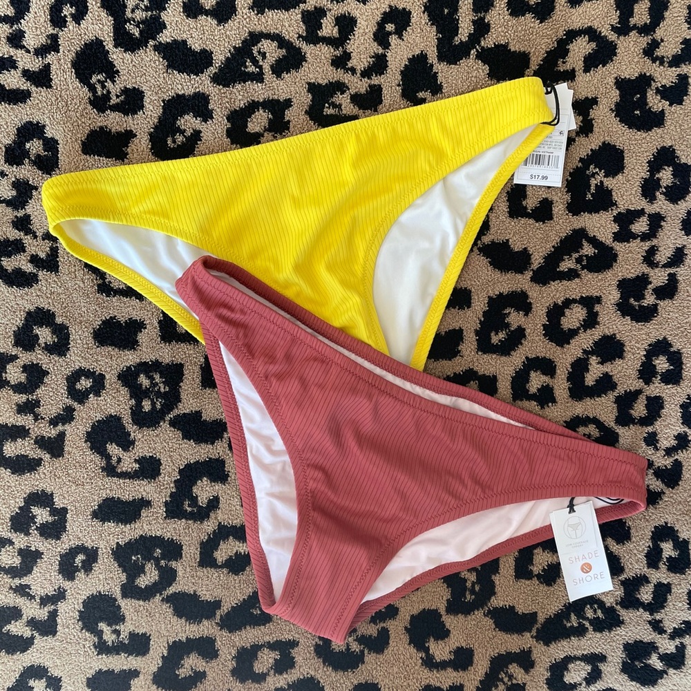 NWT Shade & Shore women’s cheeky bikini bottoms
